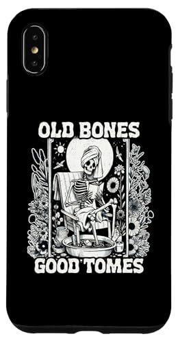 Old Bones Good Tomes Book Lover Bookworm �X�P���g���u�b�N �X�}�z�P�[�X iPhone XS Max �p