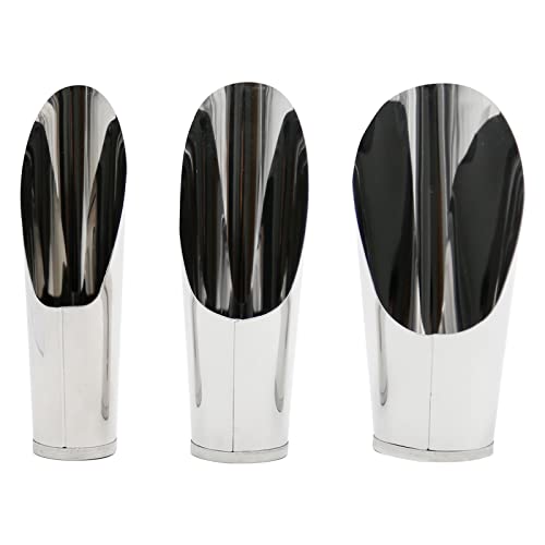 Zreneyfex 3 Pcs Succulent DIY Bonsai Plant Garden Tool for Digging Fertilizer Feed Scooper 3 Sizes Soil Scoops Soil Metal Spade Shovel Cup