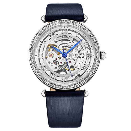 Stuhrling Original Womens Automatic Watch Skeleton Leather Strap -  4022.2