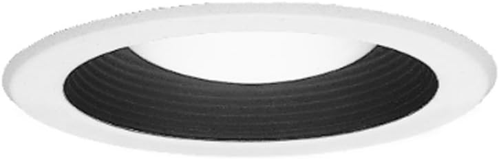 Halo 5001MB, 5" Trim Baffle White Trim with Black Baffle