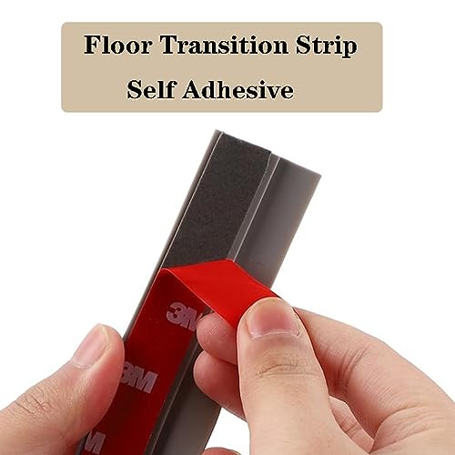 Interior Carpet Tile Edging Trim Strip, PVC Threshold Transition Strip, Self-Adhesive Vinyl Floor Transition Strip, Threshold Height 3mm Approx (Color : White, Size : 100cm)