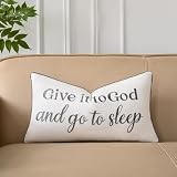 Sanmetex Decorative Lumbar Pillow Covers 12x20 Inches, Embroidered Accent...