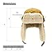 Ushanka Trapper hat, Winter Russian Hats for Men & Women Bomber Hat with Ear Flaps Warm Windproof Eskimo Trooper Hats(Multiple Colors) Yellow