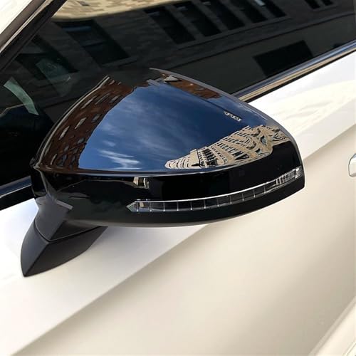 Coque de rétroviseur A4 B9 en noir carbone style luxe pour sublimer votre berline