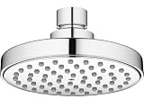 ADGO Rondo Mini Regenschauer, Durchmesser 100 mm, Rund, Regenbrause, Regendusche, Regen Überkopf Duschkopf Niederschlag Badezimmer Top Spruhgerat, Edelstahl, Chrom