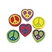 1" Peace Sign Erasers (2 dz)