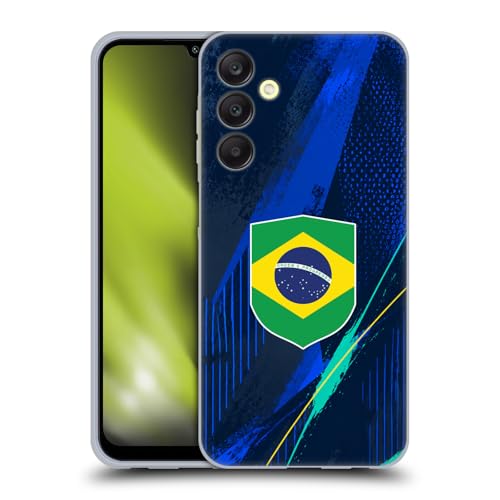 Coque Brésil Samsung A25 5G drapeau football protection gel antichoc