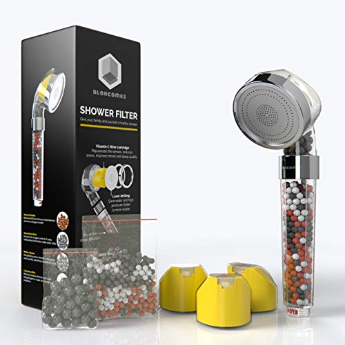 Zen Body Shower Head for Healthy Skin and Hair-Vitamin C Shower Head Filter for Hard Water and Chlorine Handheld Shower Head with Filter Beads Easy to Install Universal System Water Softener