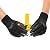 ACKTRA Coated Nylon Safety WORK GLOVES 12 Pairs, Knit Wrist Cuff, Multipurpose, for Men & Women, WG008 Blue Polyester, Black Latex, X-Large