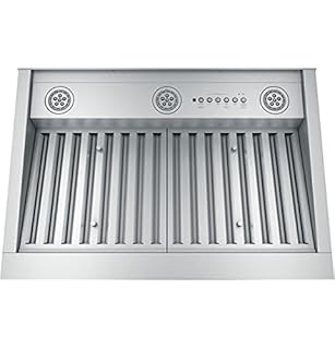 GE Profile Smart Range Hood Insert | 30 Inch Kitchen Exhaust Fan with 4 Speeds, Dimmable LED Lights | Wifi Connectivity & Smart Home Kitchen Essentials for Frequent Cooks | 610 CFM | Stainless Steel