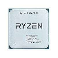 Rechner Ryzen 7 5800X3D R7 5800X3D 3,4 GHz 8-Kern 16-Thread CPU Prozessor 7NM L3=96M 100-000000651 Sockel AM4, Aber ohne Lüfter Zubehör
