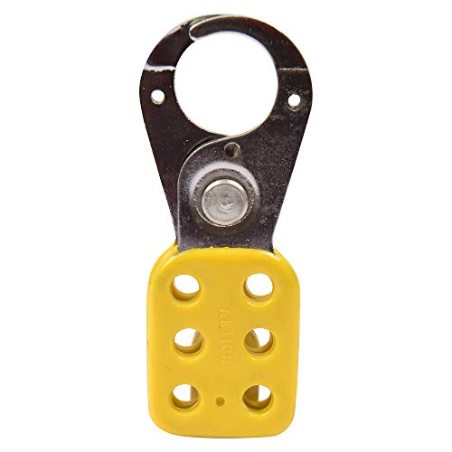 Image of Lockout Electroplated HASP Premier AK-HS-67Y Lock and hold, (Pack of 2)
