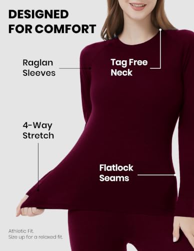 Image of Iguana Womens 100% Merino Wool Base Layer Set Active Thermals