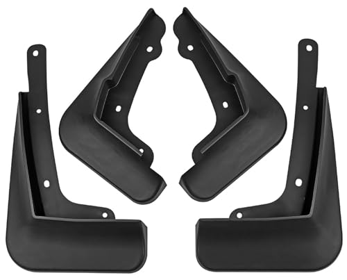 Image of Mud Flaps Guards Fit for 2020-2022 Chevrolet Onix, Front & Rear Splash Guards Accessories - 4 Pc, Black