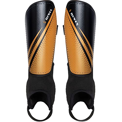 Newox Soccer Shin Guards Youth - Protection Girls Shin Guards Soccer Youth - Soccer Sleevers Shin Pads - Soccer Shin Guards For Kids 3-16 Years Old Girls Boys Toddler Pink (Orange+Black, Xs) #TOP24