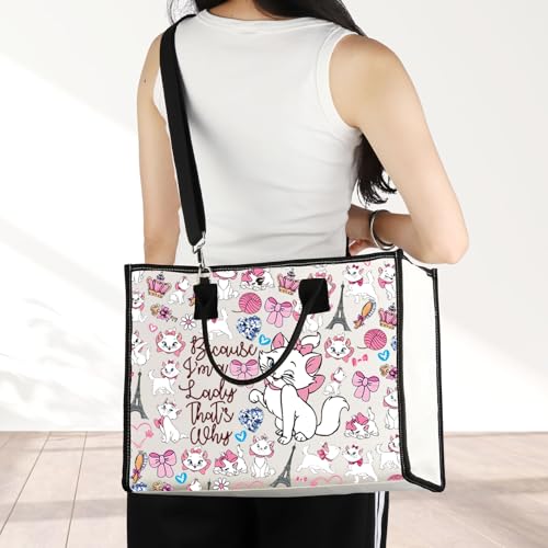 Image of G2TUP Cat Crossbody Bag Cat Lover Gifts Because I'm a Lady That's Why CatsShoulder Bag (Because I'm A Lady TG)