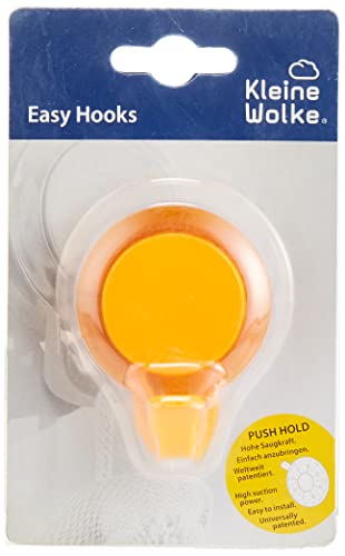Preisvergleich Produktbild Kleine Wolke 5093488887 Saughaken Easy Hooks, Wandhaken, orange