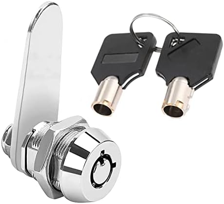 Litensh Thread Tubular Cam Lock 16mm, 5/8" Mailbox Lock Cabinet Cylinder Lock for Door Drawer Cupboard Letterbox with Keys Alike (1, 16mm)
