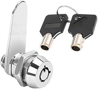 Litensh Thread Tubular Cam Lock 16mm, 5/8" Mailbox Lock Cabinet Cylinder Lock for Door Drawer Cupboard Letterbox with Keys Alike (1, 16mm)