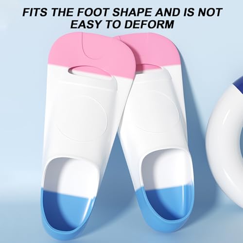 Aletas de natación | Ligeras y poderosas Aletas Cortas | Altas de natación de Silicona | Portátil | Material de Silicona | Color Rosa | para el Ejercicio de la Piscina de apneo - imagen 7