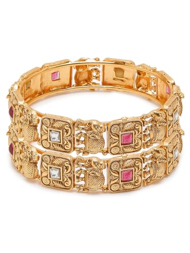 YouBella Jewellery for women Traditional Gold Plated Jewelry Brac...