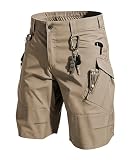 Men's Tactical Cargo Shorts Lightweight Stretch Ripstop Hiki...