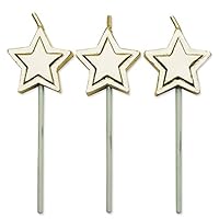 Algopix Similar Product 20 - PME Gold Star, Candles, Set of 8