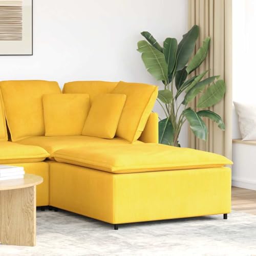Tabouret module en velours pour un salon cosy et modulable