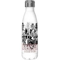 Netflix Stranger Things Botella de acero inoxidable de 17 onzas,