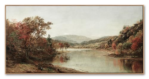 Framed Wall Art, Large Vintage Landscape Painting, 20x40 Inch by DJSYLIFE - Used condition - US$60.58
