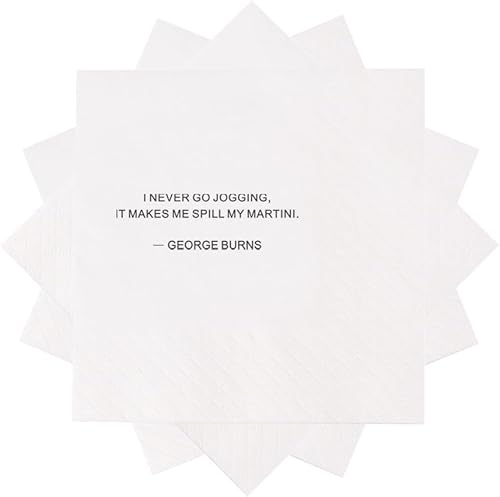 Miniatura 10 de VOWFOO Divertidas servilletas de cóctel, 100 unidades, diseño de vodka, con la frase "Trust Me You Can Dance", para cóctel, fiesta, discoteca,