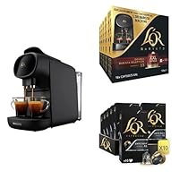 L'OR Sublime Coffee Machine + L'OR (5x10) XXL 50 Double Barista Selection Capsules + L'OR (10x10) 100 Onyx Coffee Capsules