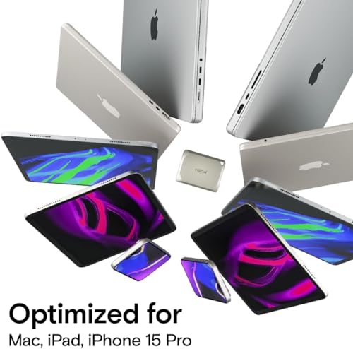 Image of Crucial X9 Pro for Mac 1TB Portable SSD - Up to 1050MB /s Read and Write - Mac Ready, with Mylio Photos+ Offer - USB 3.2 External Solid State Drive - CT1000X9PROMACSSD9B02