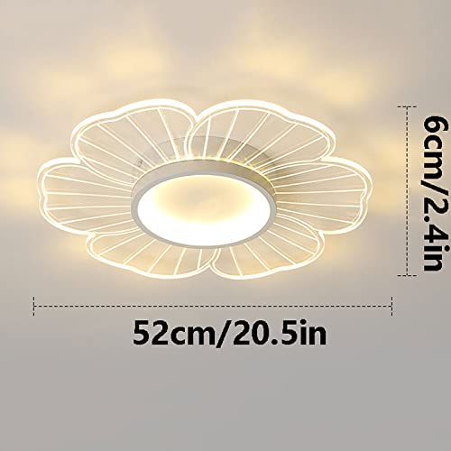 Plafonnier LED de la chambre principale design mince fleur - 7