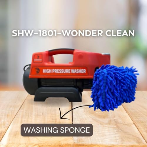 Image of Sparta SHW-1801-Wonder Clean |1800 Watt Heavy Duty 130 Bar High Pressure Washer for Cleaning Applications| One Stop Cleaning Machine for Car, AC, Home & Solar.