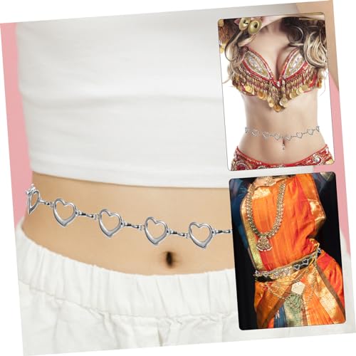 Waist Chain for Women Elegant Heart Chain Design Versatile Accessory Outfit for Jeans Evening Gowns to Highlight Curves4