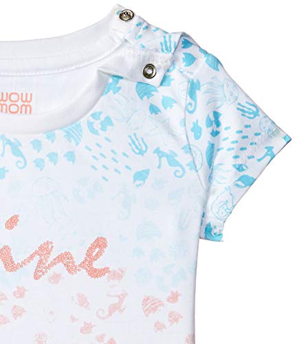 Image of WOWMOM Baby Girl's Floral Regular fit T-Shirt