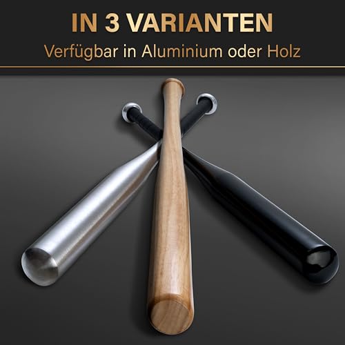 HELDENWERK® Baseballschläger aus Holz oder Aluminium 31 Zoll extra robust – Ansicht 5