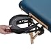 EARTHLITE Massage Table Face Cradle FLEX-REST - Self-Adjusting, Flexible Platform with Strata Memory Foam Face Pillow, Black