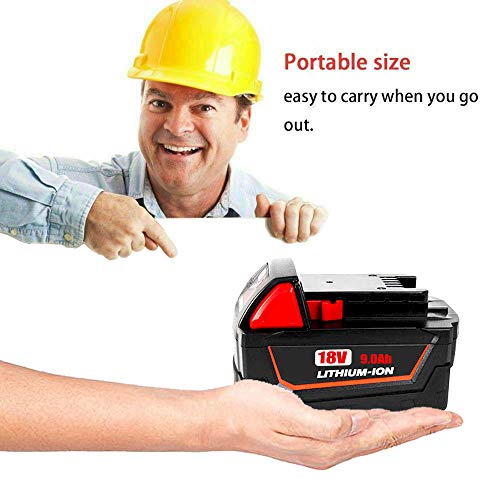 VANON 18v Replace for Milwaukee Tool Battery, 9.0Ah Lithium-ion Battery for Milwaukee m 18b 48-11-1820 48-11-1850 48-11-1860 48-11-1828 48-11-10 Cordless Power Tools