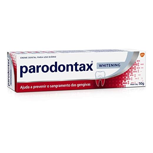 Parodontax Pradontax Creme Dental Whitening Branqueador Para Prevenção Do Sangramento Das Gengivas Com Flúor 50G