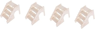 Balacoo 4pcs Ladder Hamster Toy Little Critters Toys Small Animal Ramp Hamster Platform and Ladder Reptile Decor Woody Toy Wooden Step Ladder Hamster Toys Chinchilla Ladder Hamster Hideout