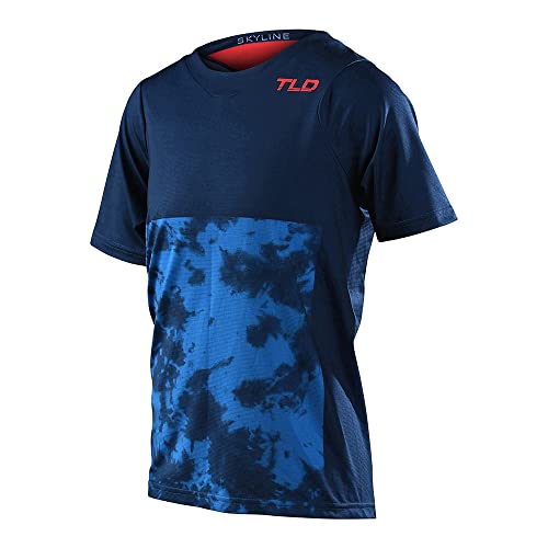 Troy Lee Designs Cycling MTB Bicycle Mountain Bike Jersey Shirt for Youth, Skyline SS Jersey (Slate, MD)