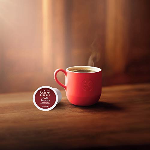 Cafe Escapes, Cafe Mocha Coffee Beverage, Single-Serve Keurig K-Cup Pods, 48 Count (2 Boxes Of 24 Pods) #TOP2