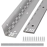 ALBO 30 Inch Silver Heavy Duty Piano Hinge Continuous Stainless Steel 304 (2-Pack), Surface Mount Cabinet Hinges Silver 30'x2' for Large Cabinet, Industrial Storage & Equipment Door, Commercial