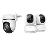 TP-Link Tapo 2K QHD Pan/Tilt Outdoor Security Camera with 360° View and Motion Tracking, 2-Pack Tapo C210 2K Pan/Tilt Indoor Security Cameras with Motion Detection and Night Vision