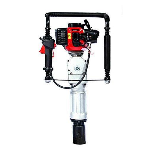 TFCFL 52CC Gas-Powered T Post Driver, 2 Stroke Fence Post Pile Driver, Manual Portable Lightweight Petrol Piledriver 2.3HP (Style1)