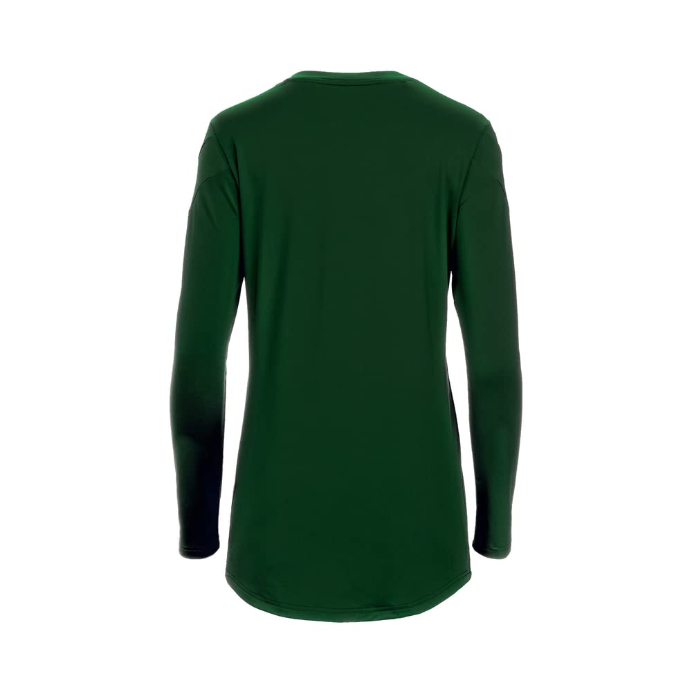 Mizuno Girls' Balboa 6 Long Sleeve Volleyball Jersey, Forest, Medium