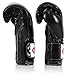 Fairtex Muay Thai Boxing Gloves BGV9 - Heavy Hitter Mexican Style Training & Sparring Gloves for Kick Boxing MMA K1 (Black, 10 oz)