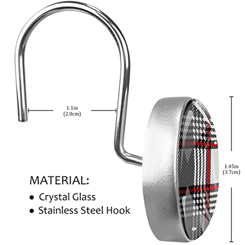 Crochets de rideau de douche en acier inoxydable durable